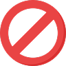 No icon, png, red
