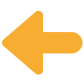 Arrow left Icon, orange, png